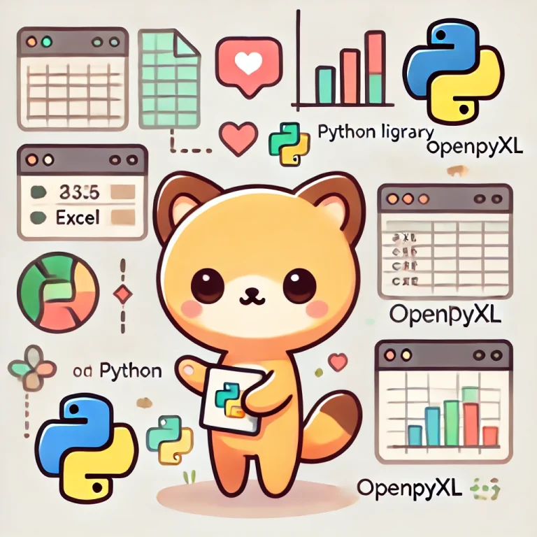 OpenPyXL:PythonでExcelファイルを操作するための強力なライブラリ | よくわかるpythonとエクセルVBA入門