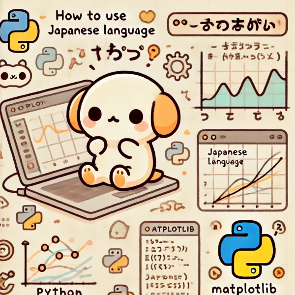 PythonのMatplotlibで日本語を利用する方法 | よくわかるpythonとエクセルVBA入門