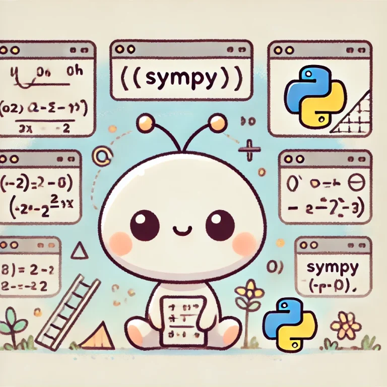 SymPy:Pythonによるシンボリック計算ライブラリ | よくわかるpythonとエクセルVBA入門