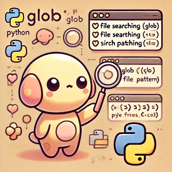 Glob:Pythonでファイルパターンマッチングを行うライブラリ | よくわかるpythonとエクセルVBA入門