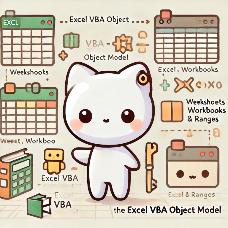 EXCEL VBAのオブジェクトモデル:データ処理と自動化のための強力なツール | よくわかるpythonとエクセルVBA入門