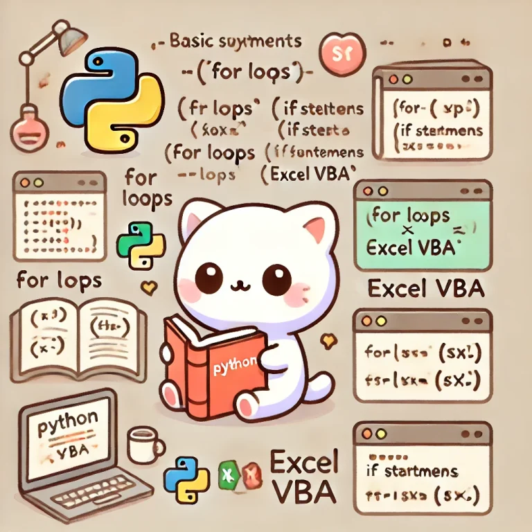 PythonとExcel VBAの基本構文を学習する重要性 | よくわかるpythonとエクセルVBA入門