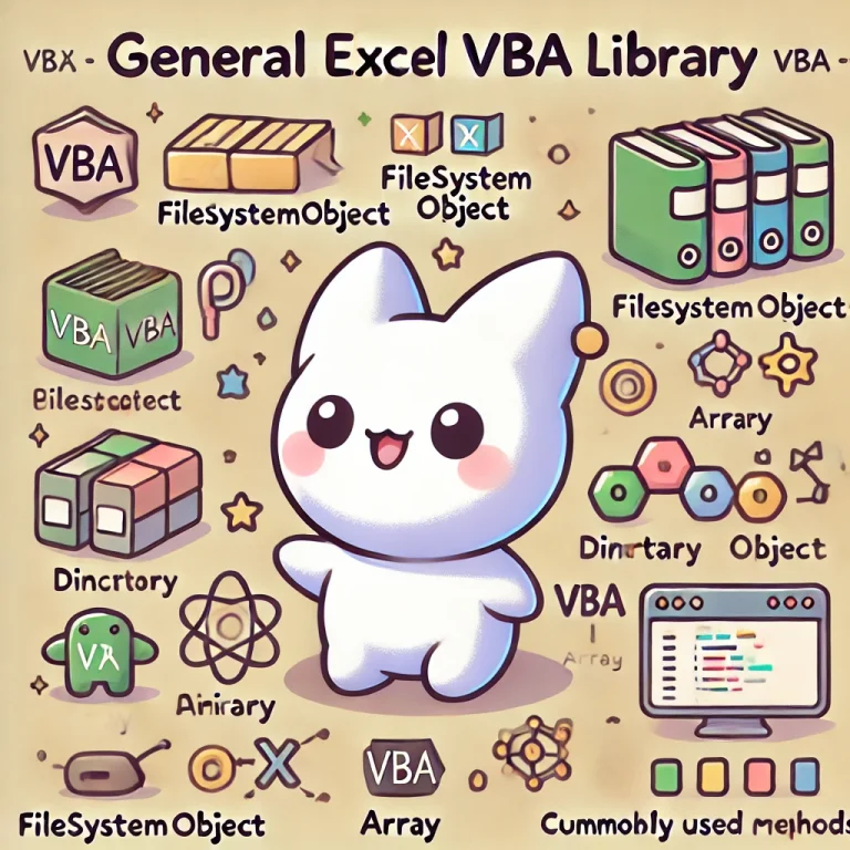 Excel VBA一般ライブラリ | よくわかるpythonとエクセルVBA入門
