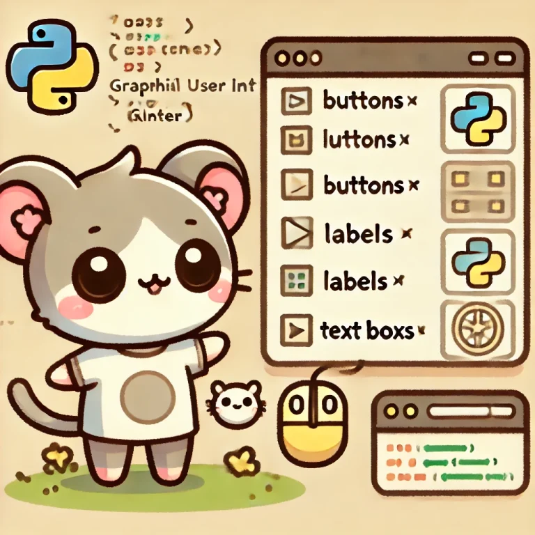 PythonのTkinter:簡単にGUIアプリケーションを作成するための強力なツール | よくわかるpythonとエクセルVBA入門