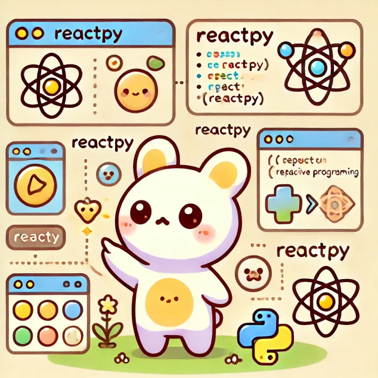 ReactPy：PythonでインタラクティブなWebアプリケーションを構築する | よくわかるpythonとエクセルVBA入門