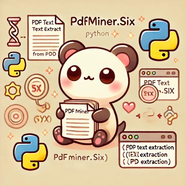 PDFMiner.six：PythonでPDFの内容を抽出するための強力なライブラリ | よくわかるpythonとエクセルVBA入門